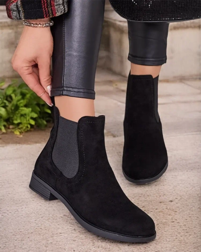 Royalfashion Damen Öko-Wildleder Ataras Stiefel a'la sztyblettes
