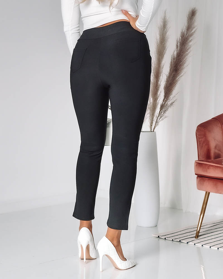 Damen-Treggings-Hose in Schwarz PLUS SIZE- Bekleidung