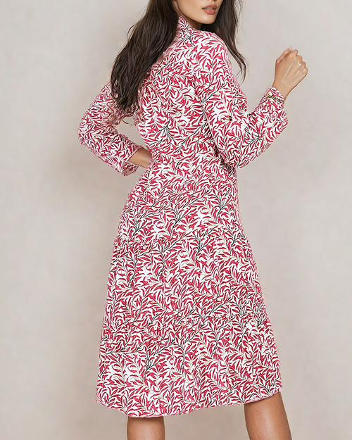 Royalfashion Жіноча сукня міді з принтом