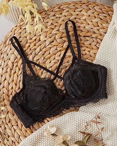 Royalfashion Damen-BH mit dekorativen Trägern