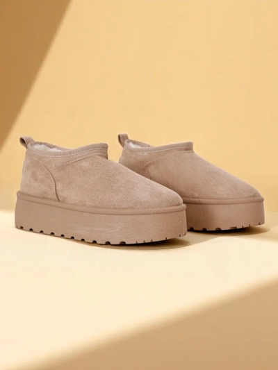 Royalfashion Damen Kurzstiefel a'la Schneestiefel Ozozi