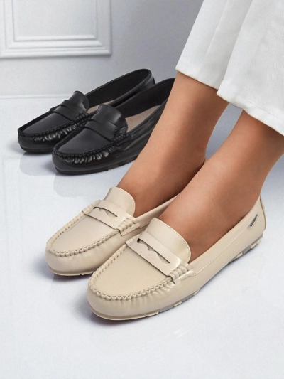 Loafers Damen Beige Kallista - Öko-Wildleder Premium