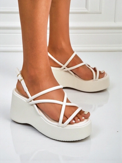 Royalfashion Damen Keilsandalen Skyline Straps