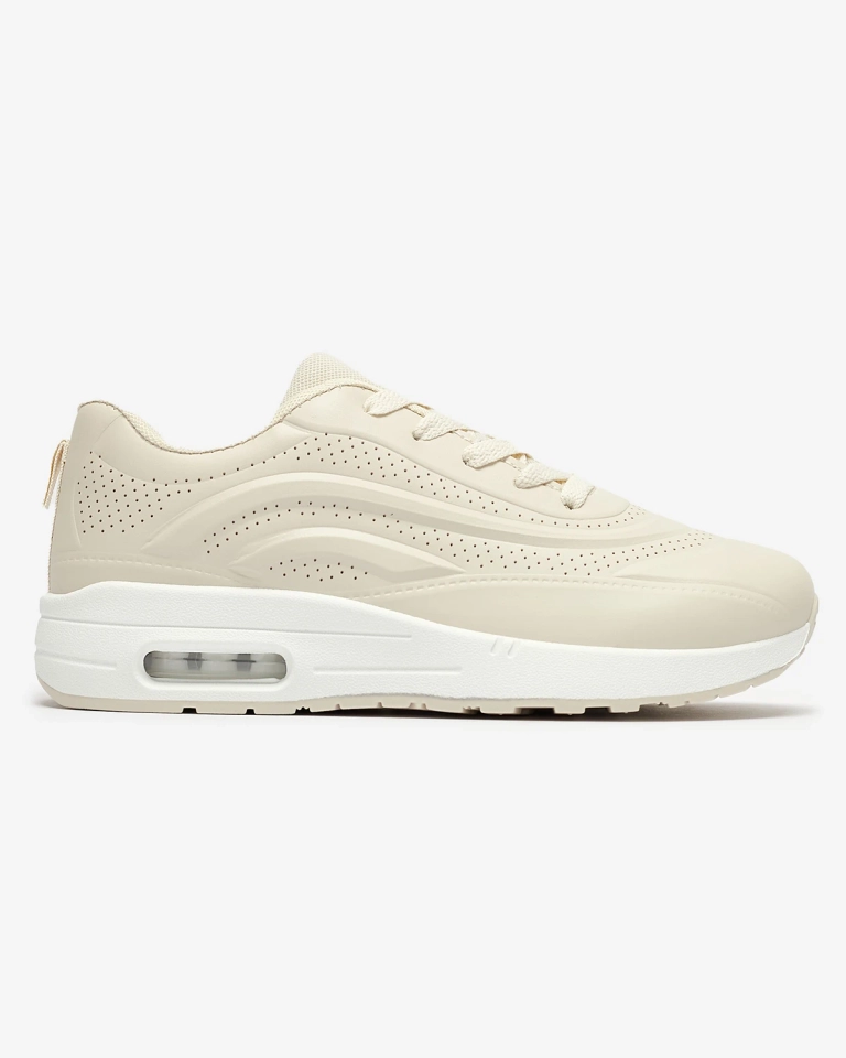 Openwork Damen Sportschuhe in beige Farbe Adetika - Schuhe