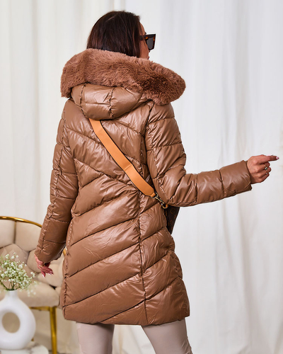 Royalfashion Hellbraune Damenjacke