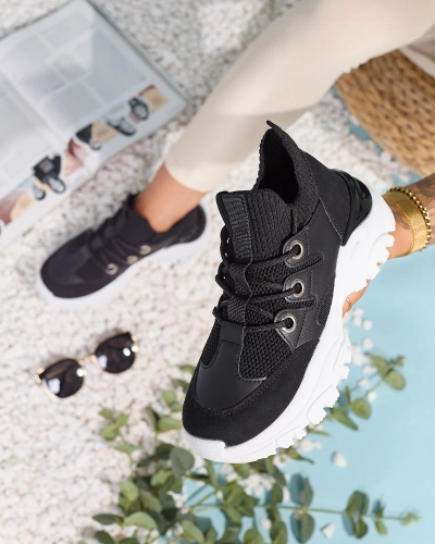 Sportliche Damen-Sneakers in Schwarz Hasola- Footwear