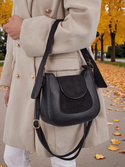 Kleine Damenhandtasche aus Öko-Leder Golden Whisper
