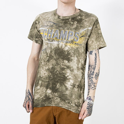 Grünes Baumwoll-T-Shirt für Herren mit der Aufschrift - Kleidung