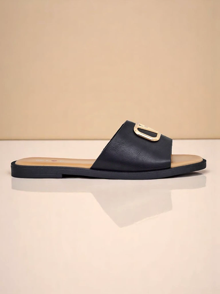 Royalfashion Damen-Slides mit flacher Sohle Ohanna