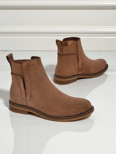 Damen Stiefeletten im Chelsea-Stil aus Öko-Wildleder Veysi