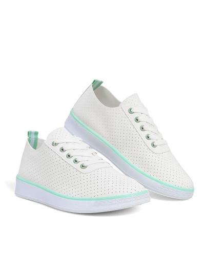 Royalfashion Damen perforierte Sportschuhe Pumbes