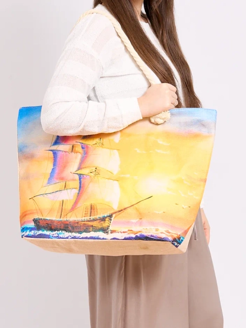 Royalfashion Велика тканинна сумка з принтом