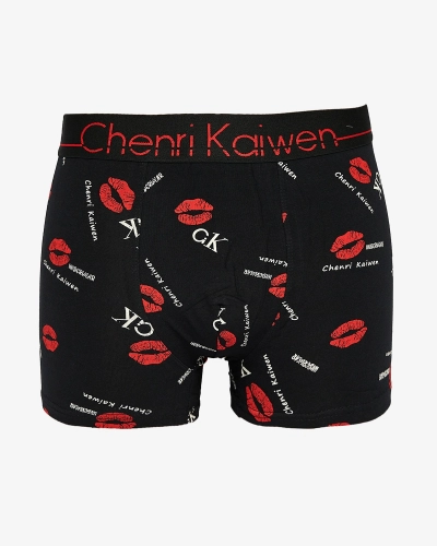 Royalfashion Herren Boxershorts schwarz mit Aufdruck