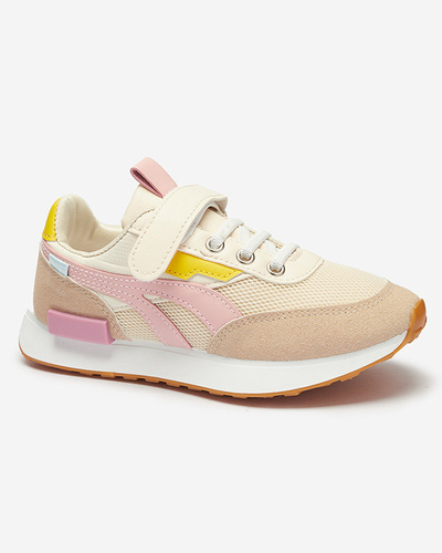 Mädchen-Sportschuhe in beige-rosa Kaxo- Footwear