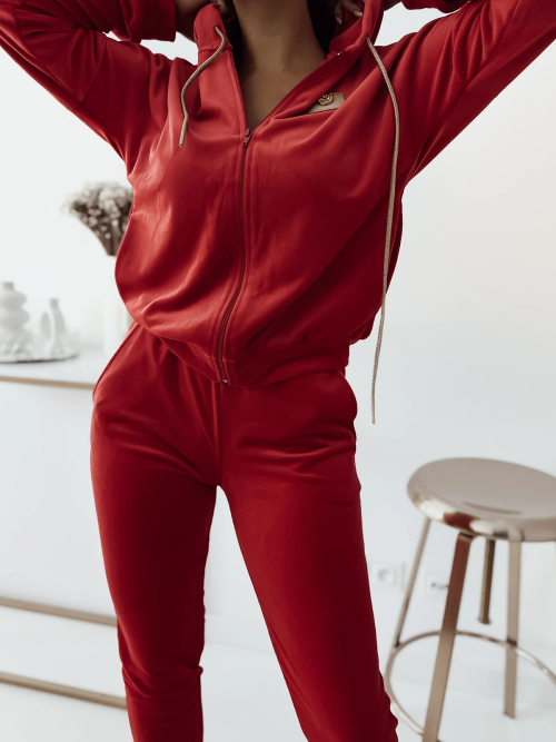 Комплект жіночих велюрових світшотів Royalfashion Red