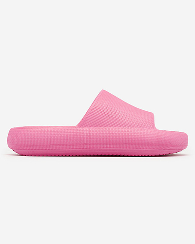 Royalfashion Fuchsia Damen-Gummi-Flip-Flops mit Prägung Okeris