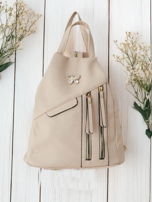 Royalfashion Маленький жіночий рюкзак з еко-шкіри трикутної форми