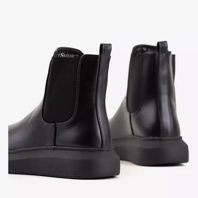 OUTLET Schwarze Damenstiefel auf der Fabriano-Plattform - Schuhe