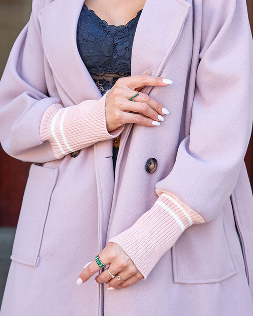 Пальто жіноче Royalfashion рожеве