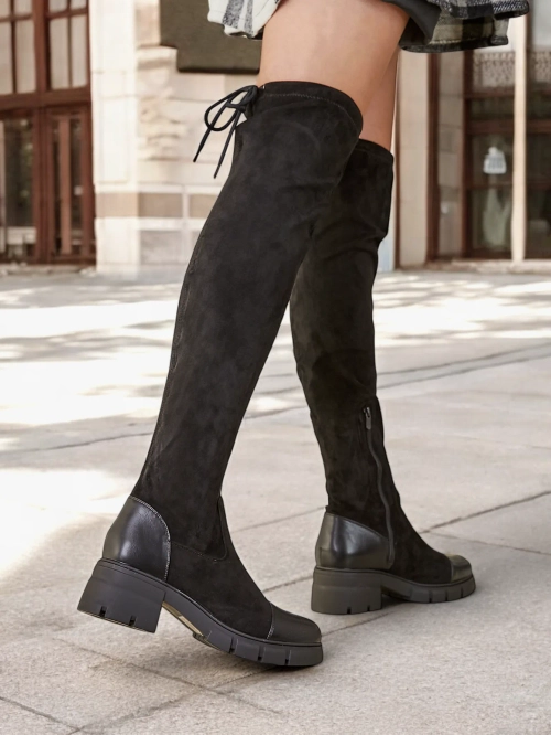 Жіночі вище коліна чоботи Royalfashion Sewio