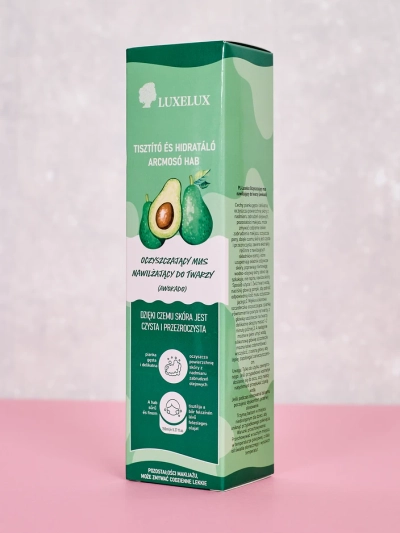 Luxelux Reinigende Feuchtigkeitsspendende Gesichts-Schaum Avocado 150 ml