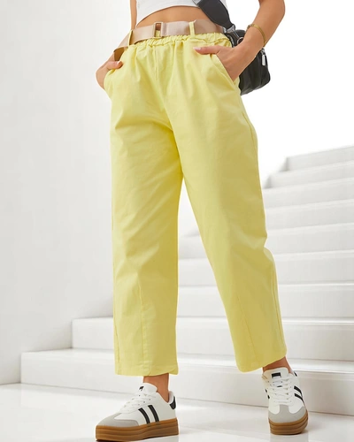 Royalfashion Baumwolle gerade Damenhose Stoff