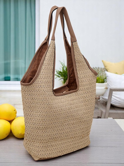 Royalfashion Große Strohtasche Damen Casa Sol