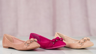 Fuchsia-Ballerinas mit Aya-Verzierungen - Schuhe 1