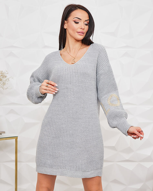 Royalfashion Трикотажна жіноча туніка а-ля сукня з декоративними рукавами