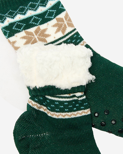 Royalfashion Grüne weihnachtliche, isolierte Herrensocken