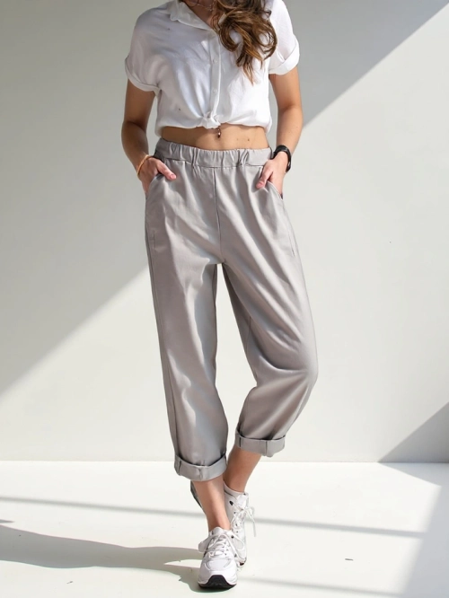 Royalfashion Жіночі брюки в стилі хarem з віскози