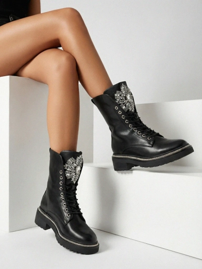 Evinell Damen Worker Boots aus Öko-Leder