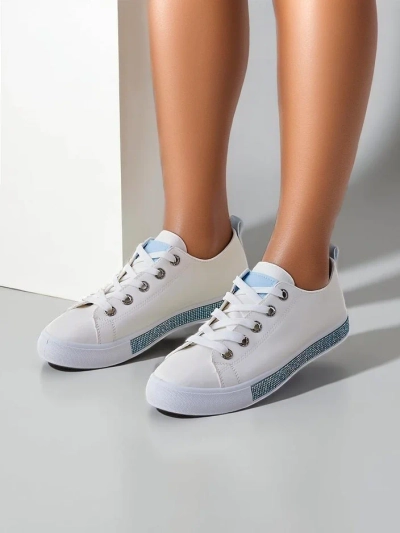 Royalfashion Damen Öko-Leder Sneaker Errosa