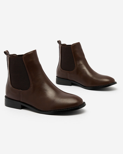 Royalfashion Чорні жіночі черевики a'la sztyblety з прикрасами Ederte