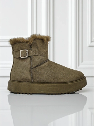 Royalfashion Kurze Damen Schneestiefel Aurelia Classico