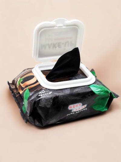 Зволожуючі очищувальні серветки для зняття макіяжу 40 шт.