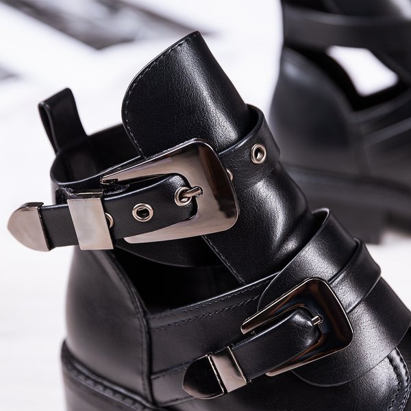 Schwarze flache Absätze Loca - Schuhe 1