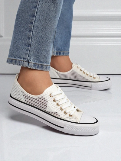 Royalfashion Damen perforierte Sneaker Rebbse