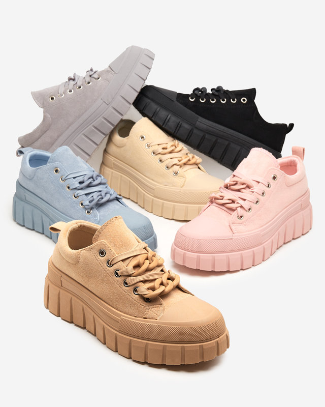 OUTLET Hohe blaue Turnschuhe für Damen Mishta - Schuhe