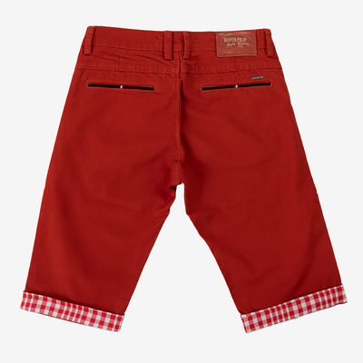 Rote Herren-Shorts - Kleidung
