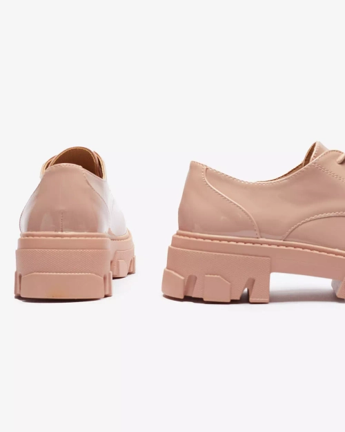 Рожеві лаковані жіночі напівчеревики Delgor- Footwear