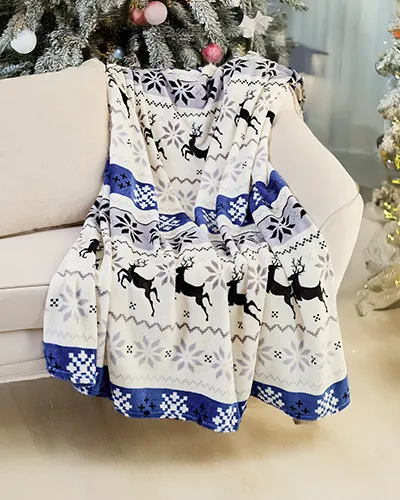 Royalfashion Weihnachts Wurfdecke 160x200