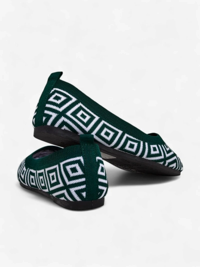 Royalfashion Ballerinas aus Stoff für Damen mit geometrischem Print Metric