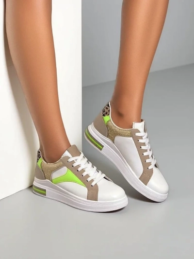 Royalfashion Damen Sneakers mit Glitzer Kaone
