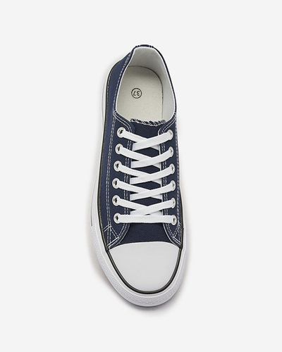 Marineblaue klassische Damen-Schnürsneaker Ogisa - Schuhe