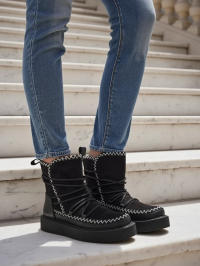 Royalfashion Damen Schnürstiefel Siozi