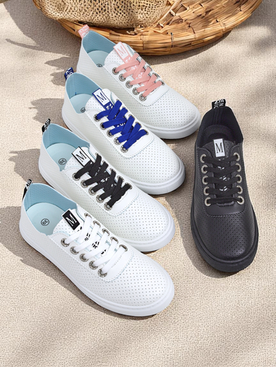 Royalfashion Damen-Eco-Leder-Sneaker Next Step