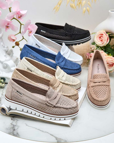 Royalfashion Ажурні жіночі мокасини Leteller