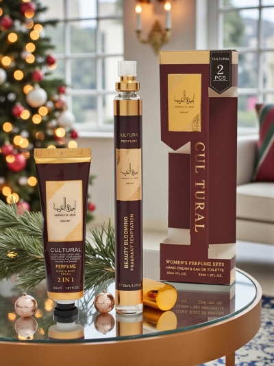 Set Inspiriert von Arab Burgundy Damen Eau de Parfum & Handcreme