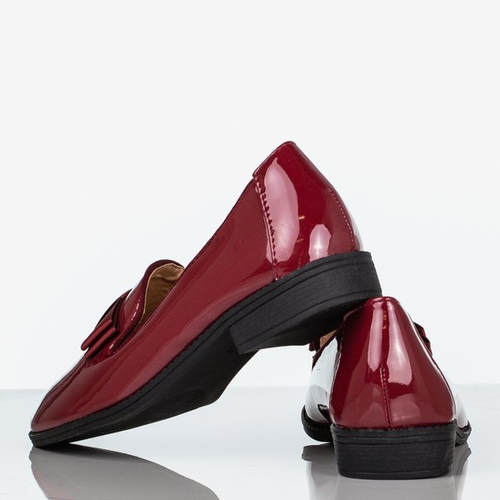 Червоні Холлі лаковані мокасини для жінок - Взуття 1